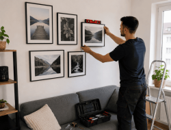 Bilder montieren Wien, Deko Montage Wien, Bildergalerie Wandmontage Wien, Wandbilder befestigen Wien